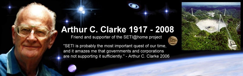 SETI@home Arthur C Clarke tribute page